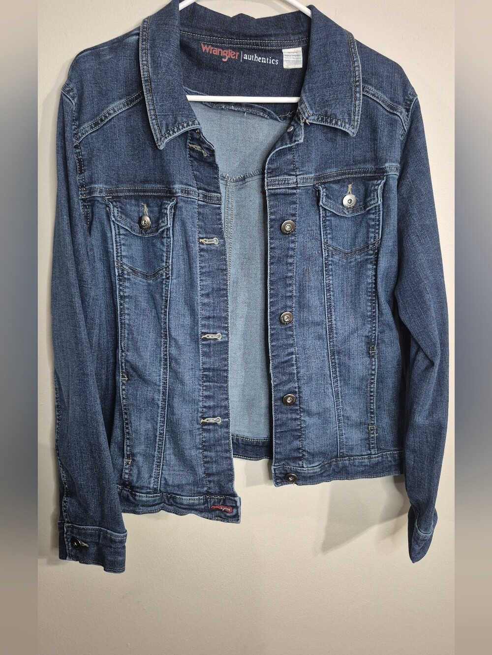 Wrangler Blue Denim Jacket Womens XL